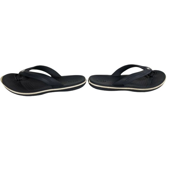 Kids Unisex Croc Crocband Casual Flip Flop Sandal Slides Navy Relaxed Fit Sz 12 - Picture 4 of 6